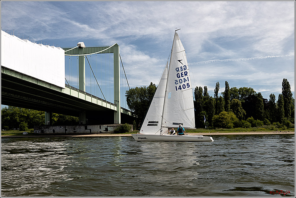 100 Jahre Rheinwoche 2022 - 1. Wettfahrt Porz - Hitdorf, 03.06.2022,
